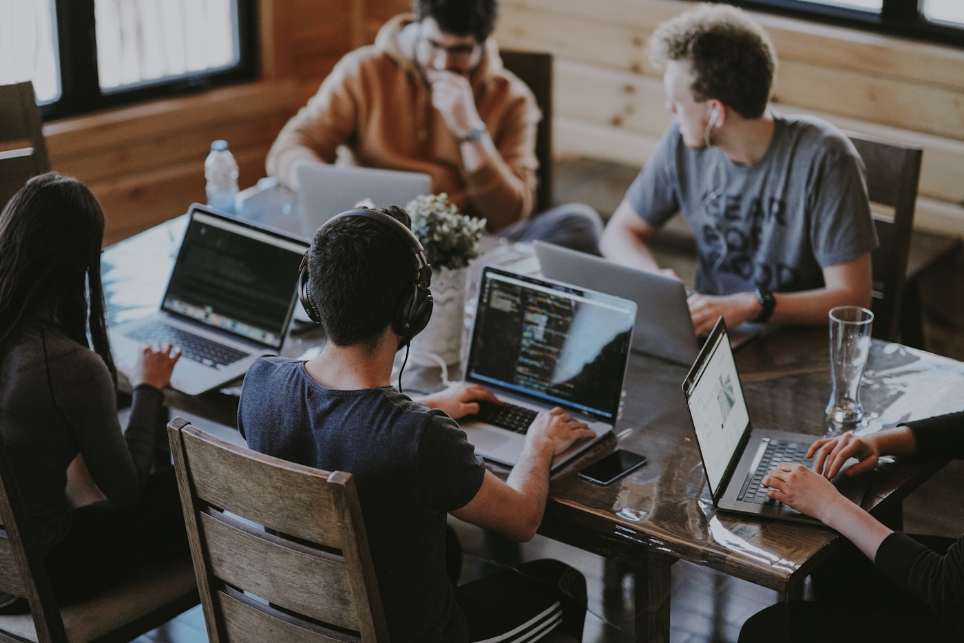 Creative team collaborating on a campaign