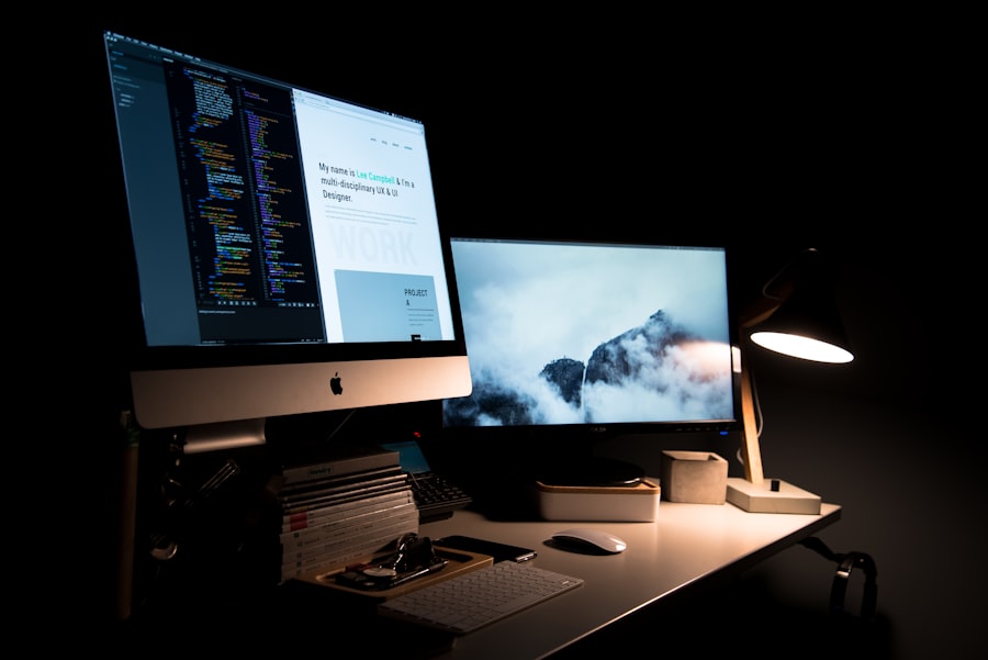 Website design on a laptop